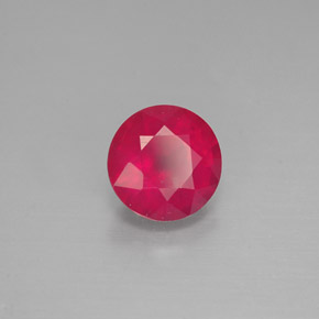 Rubino naturale rosso da 1,40 ct, taglio rotondo, VS-SI