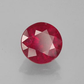 Rubino naturale rosso da 1,47 ct, taglio rotondo, VS-SI