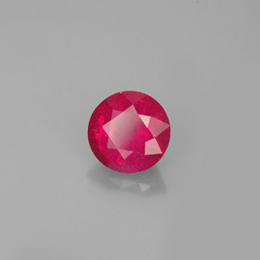 Rubino naturale rosso da 1,14 ct, taglio rotondo, VS-SI