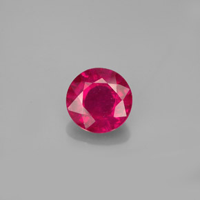 Rubino naturale rosso da 1,50 ct, taglio rotondo, VS-SI