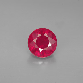 Rubino naturale rosso da 2,07 ct, taglio rotondo, VS-SI