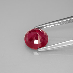 Rubino naturale rosso da 1,74 ct, taglio rotondo, VS-SI