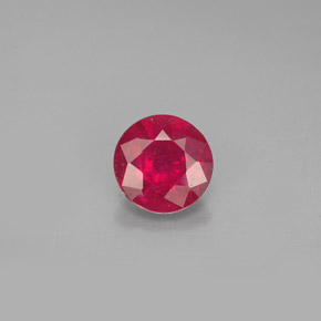 Rubino naturale rosso da 1,26 ct, taglio rotondo, VS-SI