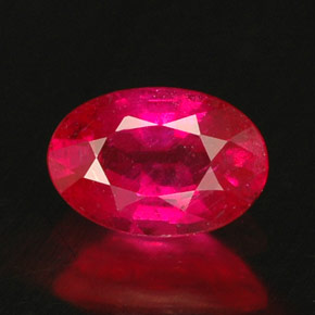 Rubino naturale rosa da 0,59 ct, taglio ovale, SI