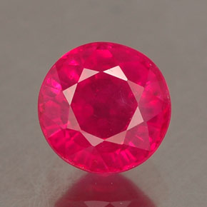 Rubino naturale rosa da 1,58 ct, taglio rotondo, SI