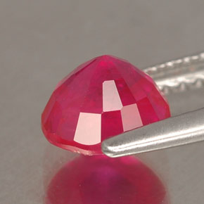 Rubino naturale rosa da 1,58 ct, taglio rotondo, SI