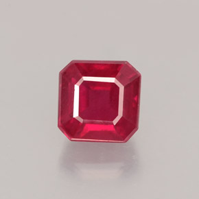 Rubino naturale rosso da 1,68 ct, taglio smeraldo, VS-SI