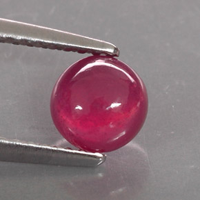 Rubino naturale rosso da 1,26 ct, trasparente, trasparente/traslucido