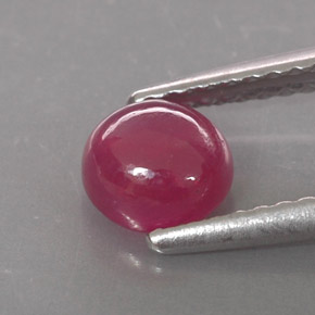 Rubino naturale rosso da 1,26 ct, trasparente, trasparente/traslucido