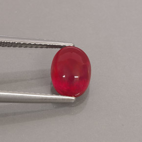 Rubino naturale rosso da 2,46 ct, trasparente, trasparente/traslucido