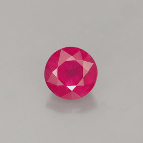 Rubino naturale rosso da 1,33 ct, taglio rotondo, VS-SI