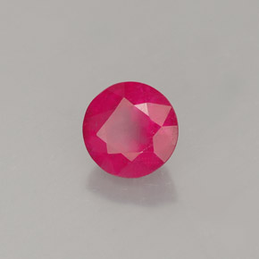 Rubino naturale rosso da 1,33 ct, taglio rotondo, VS-SI