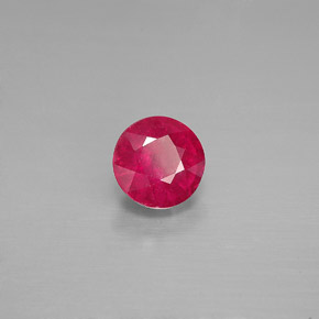 Rubino naturale rosso da 1,27 ct, taglio rotondo, SI