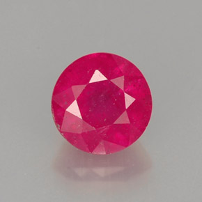 Rubino naturale rosso da 1,17 ct, taglio rotondo, SI