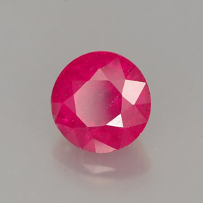 Rubino naturale rosso da 1,17 ct, taglio rotondo, SI