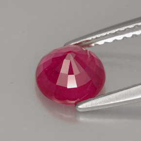 Rubino naturale rosso da 1,16 ct, taglio rotondo, SI