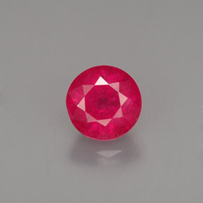 Rubino naturale rosso da 1,28 ct, taglio rotondo, SI