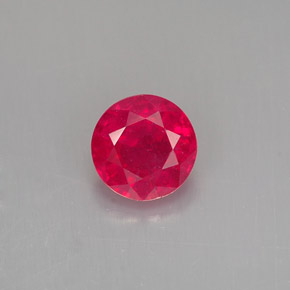 Rubino naturale rosso da 1,12 ct, taglio rotondo, SI
