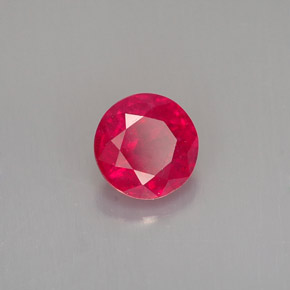 Rubino naturale rosso da 1,12 ct, taglio rotondo, SI