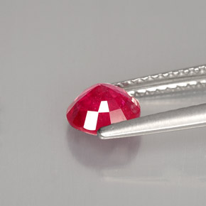 Rubino naturale rosso da 1,12 ct, taglio rotondo, SI
