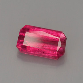 Rubino naturale rosso da 1,13 ct, taglio smeraldo, VS-SI