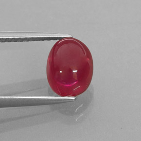Rubino naturale rosso da 2,82 ct, trasparente, trasparente/traslucido