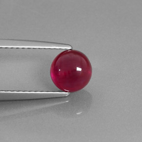 Rubino naturale rosso da 1,95 ct, trasparente, trasparente/traslucido