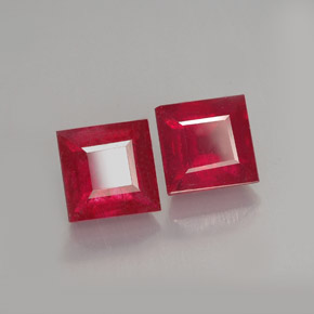 Rubino naturale rosso da  ct, quadrato, VS-SI