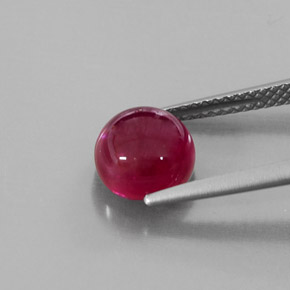 Rubino naturale rosso da 3,35 ct, trasparente, trasparente/traslucido