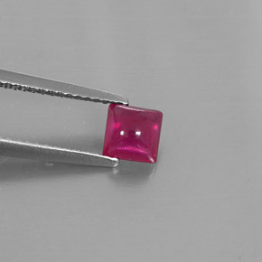 Rubino naturale rosso da 1,00 ct, trasparente, trasparente/traslucido