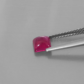 Rubino naturale rosso da 1,00 ct, trasparente, trasparente/traslucido