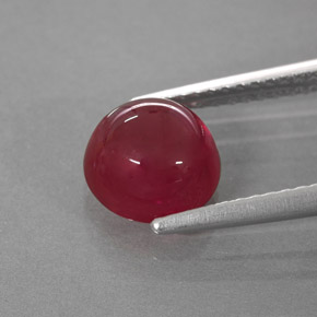 Rubino naturale rosso da 3,13 ct, trasparente, trasparente/traslucido