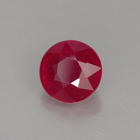 Rubino naturale rosso da 1,31 ct, taglio rotondo, SI