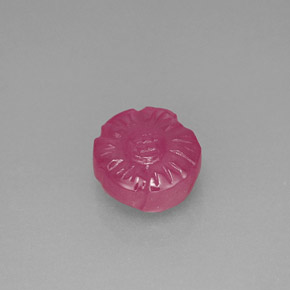 Rubino naturale rosa da 2,43 ct, forma fantasia, traslucido