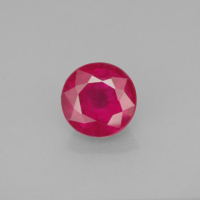 Rubino naturale rosso da 1,85 ct, taglio rotondo, SI