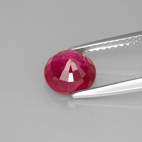 Rubino naturale rosso da 1,85 ct, taglio rotondo, SI