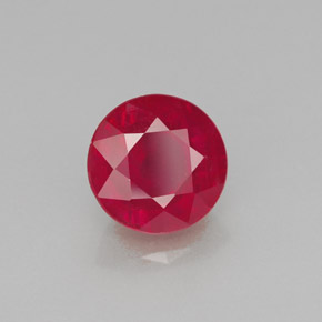Rubino naturale rosso da 1,95 ct, taglio rotondo, SI