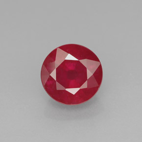 Rubino naturale rosso da 2,11 ct, taglio rotondo, SI