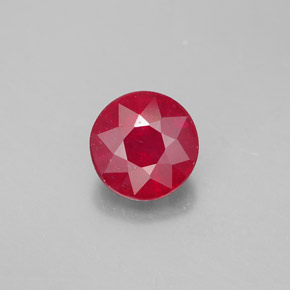 Rubino naturale rosso da 1,97 ct, taglio rotondo, SI
