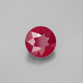 Rubino naturale rosso da 1,97 ct, taglio rotondo, SI