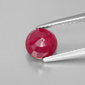 Rubino naturale rosso da 1,97 ct, taglio rotondo, SI