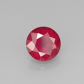 Rubino naturale rosso da 1,72 ct, taglio rotondo, SI