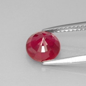 Rubino naturale rosso da 1,72 ct, taglio rotondo, SI