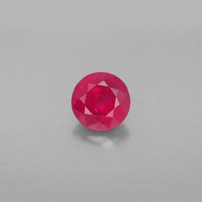 Rubino naturale rosso da 1,61 ct, taglio rotondo, SI