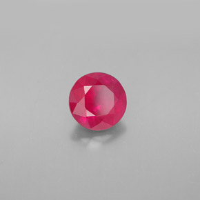 Rubino naturale rosso da 1,61 ct, taglio rotondo, SI