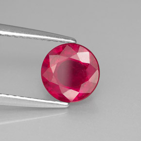 Rubino naturale rosso da 1,56 ct, taglio rotondo, SI