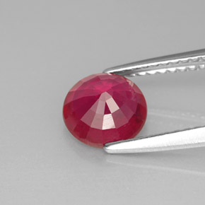 Rubino naturale rosso da 1,56 ct, taglio rotondo, SI