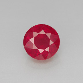 Rubino naturale rosso da 2,02 ct, taglio rotondo, SI
