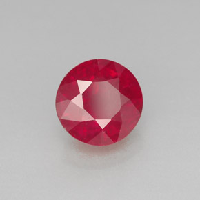Rubino naturale rosso da 2,02 ct, taglio rotondo, SI