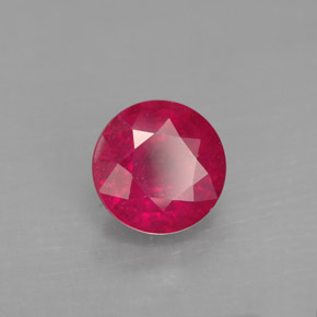 Rubino naturale rosso da 1,89 ct, taglio rotondo, SI
